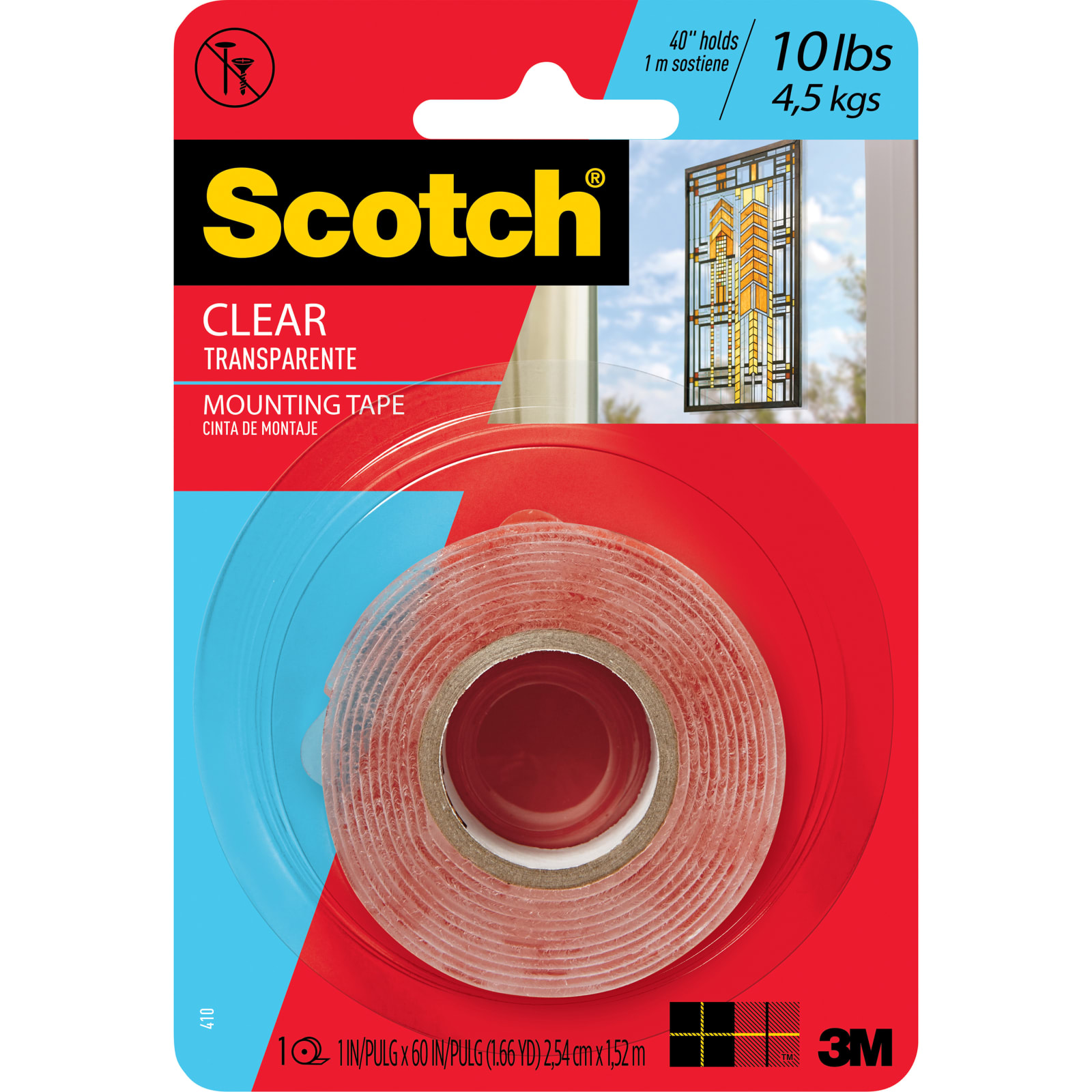 Scotch clear hotsell mounting tape
