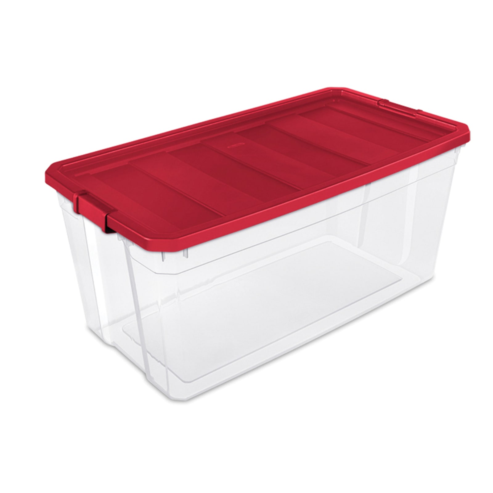 18 gal Red Holiday Storage Tote by Sterilite at Fleet Farm