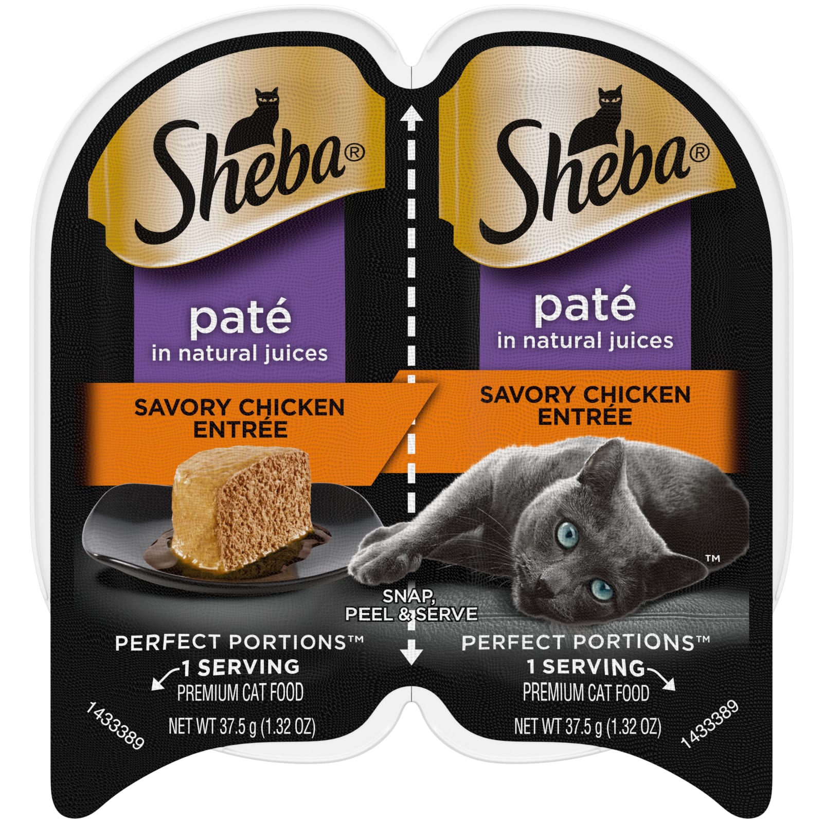 Sheba cat clearance food serving size