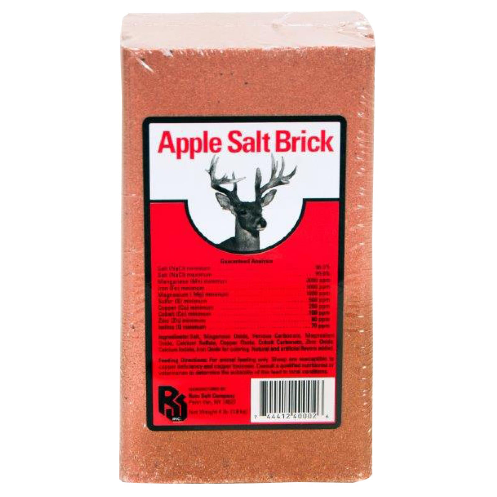 Apple 4 lb Deer Salt Mineral Block by Roto Salt at Fleet Farm