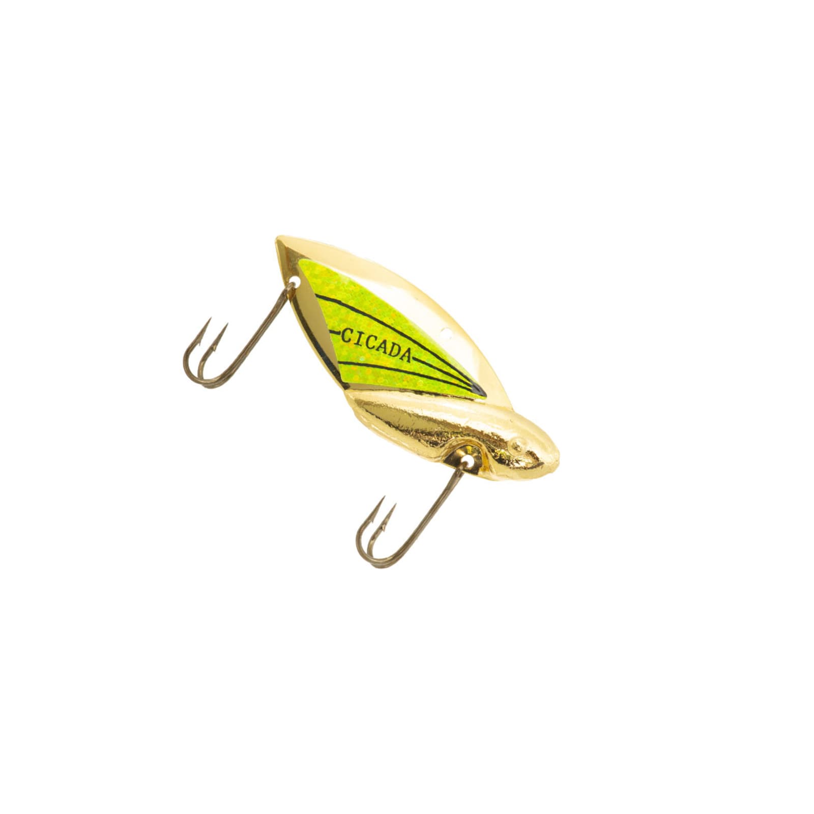 Cicada Spoon - Gold/Chartreuse by Reef Runner at Fleet Farm