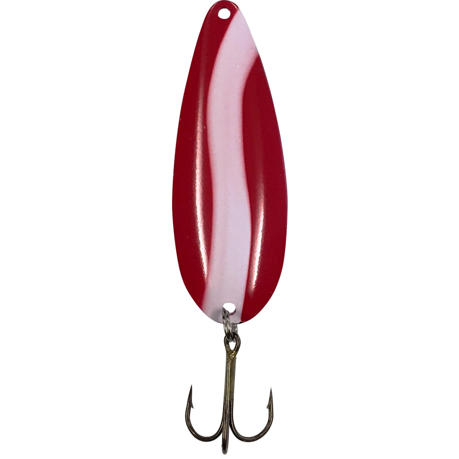 Red/White Treble Hook Casting Spoon by K & E Tackle at Fleet Farm