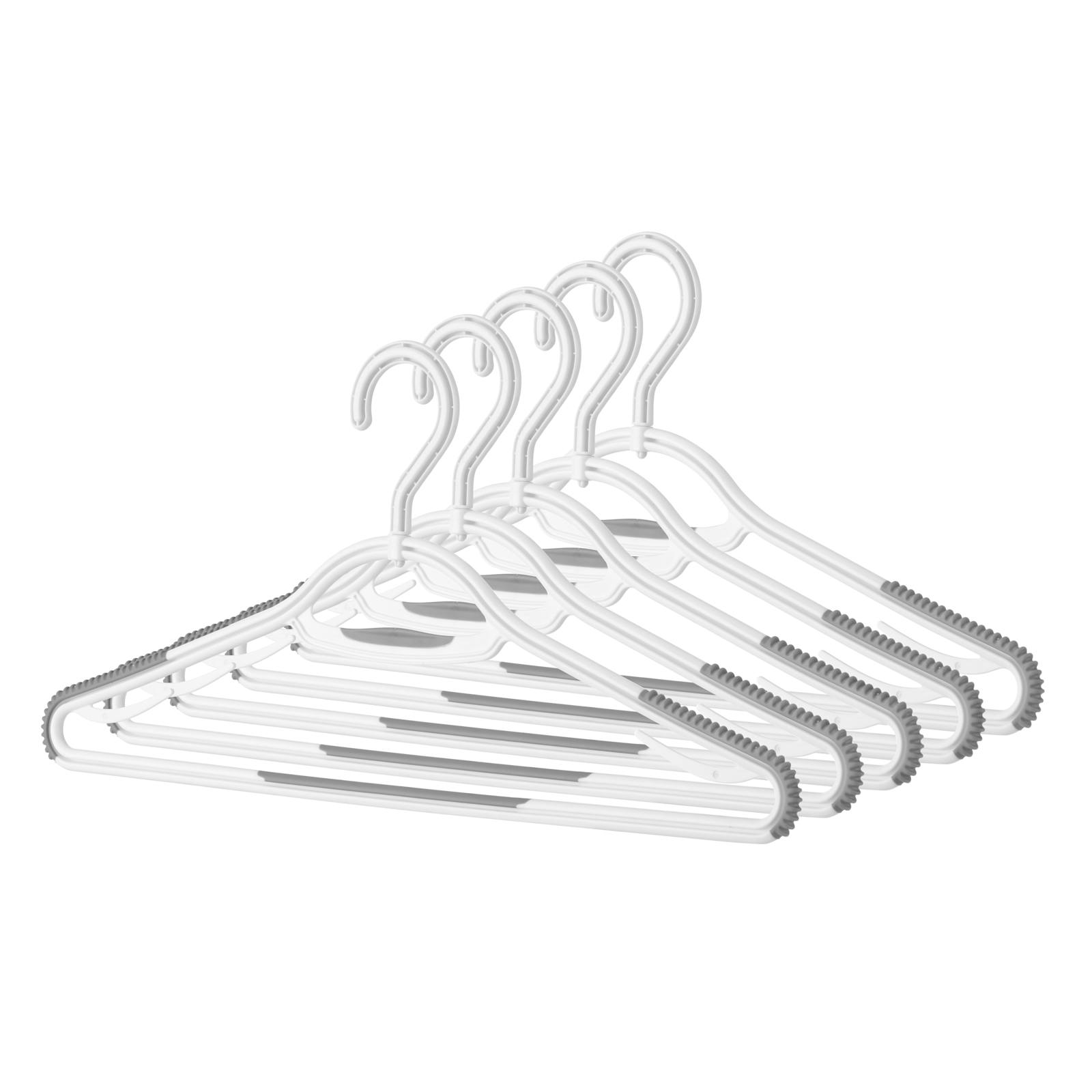 Clear Transparent Clothes Hangers with 360 Swivel Metal Hook