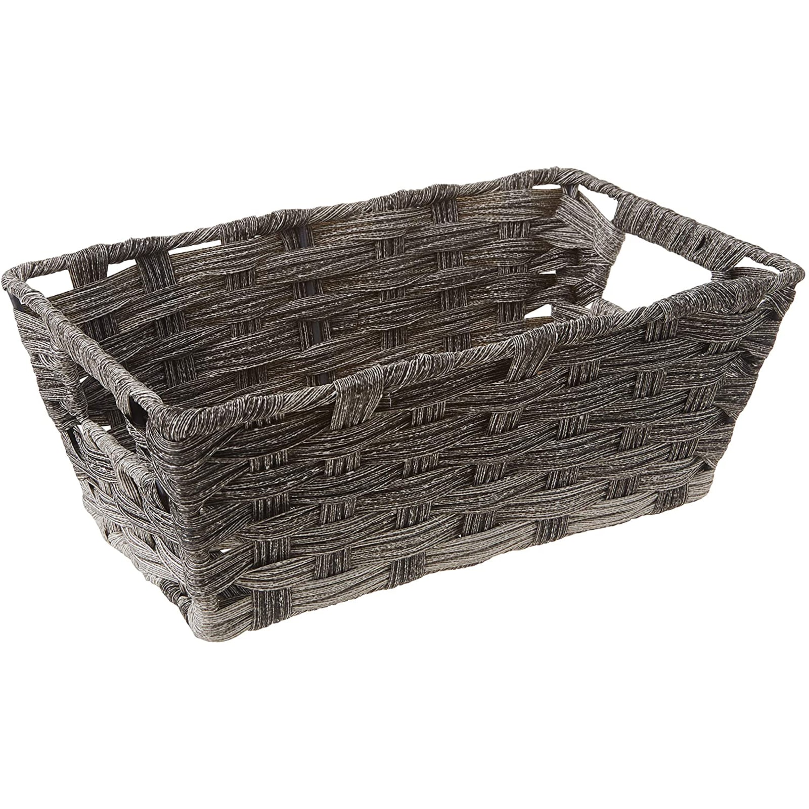 Split Rattique Small Gray Wash Shelf Tote by Whitmor at Fleet Farm