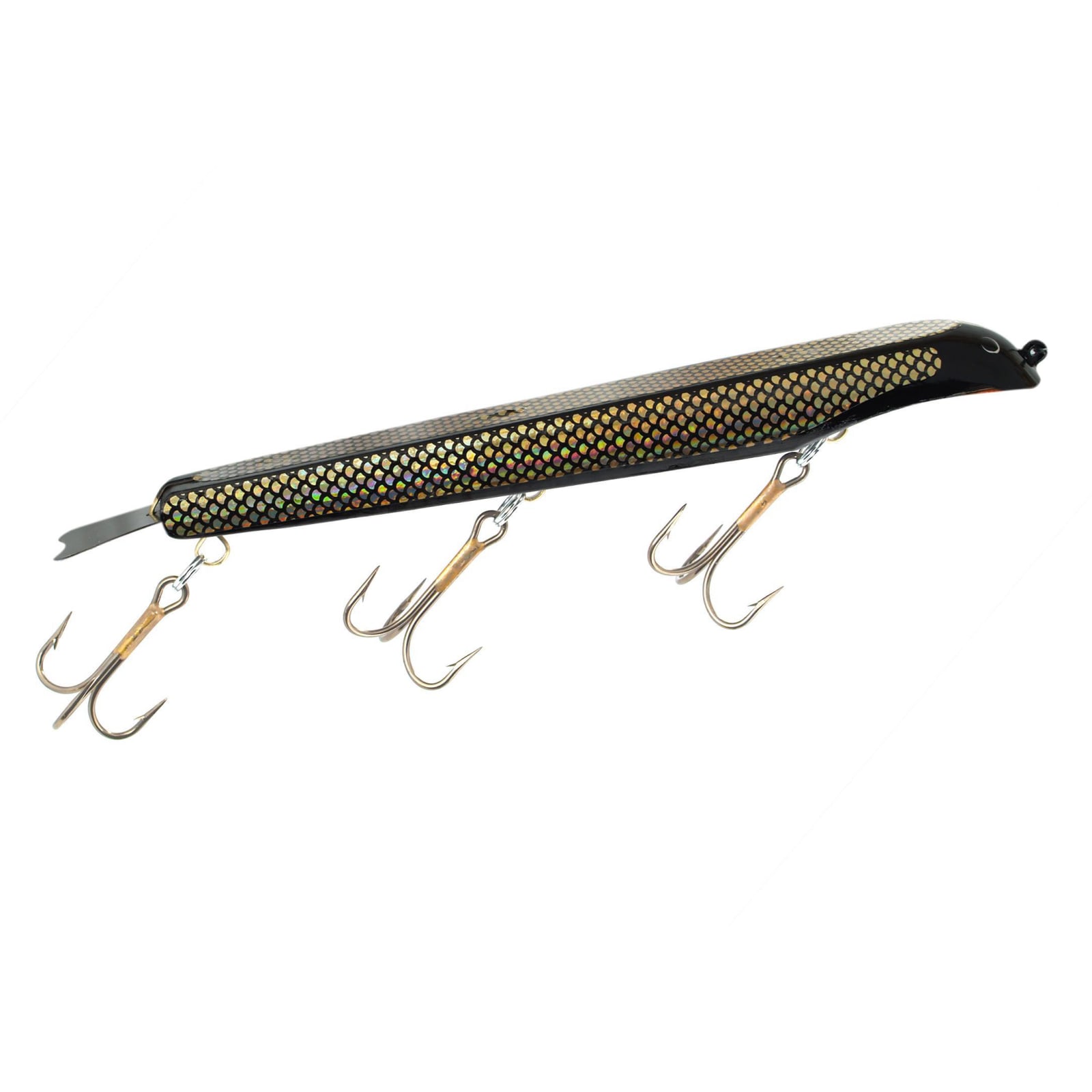 Holographic Black Weighted Thriller Musky Bait by Suick at Fleet Farm