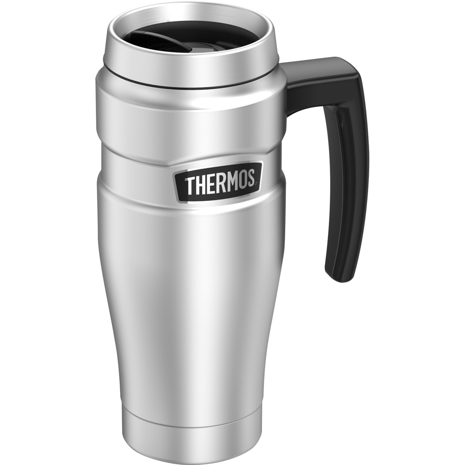 Stainless King 16 oz Silver Stainless Steel Travel Mug by Thermos