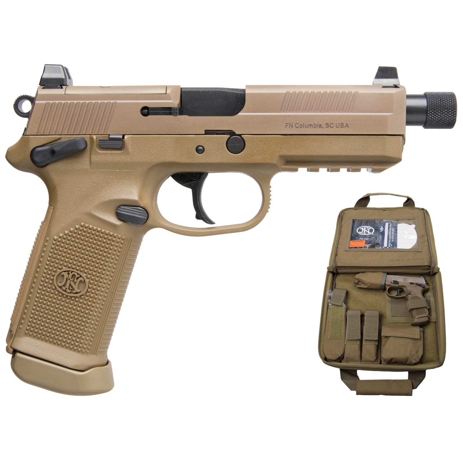 FNX-45 Tactical .45 ACP Flat Dark Earth Double-Action Polymer