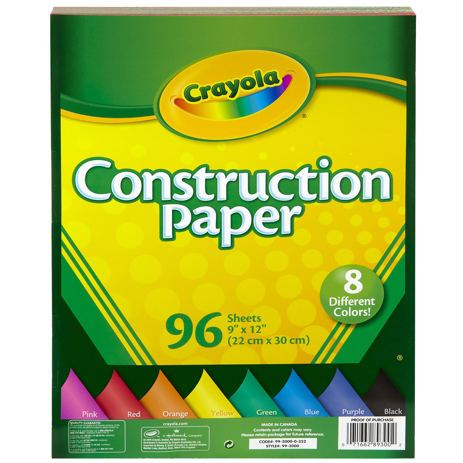 Green : Construction Paper : Target