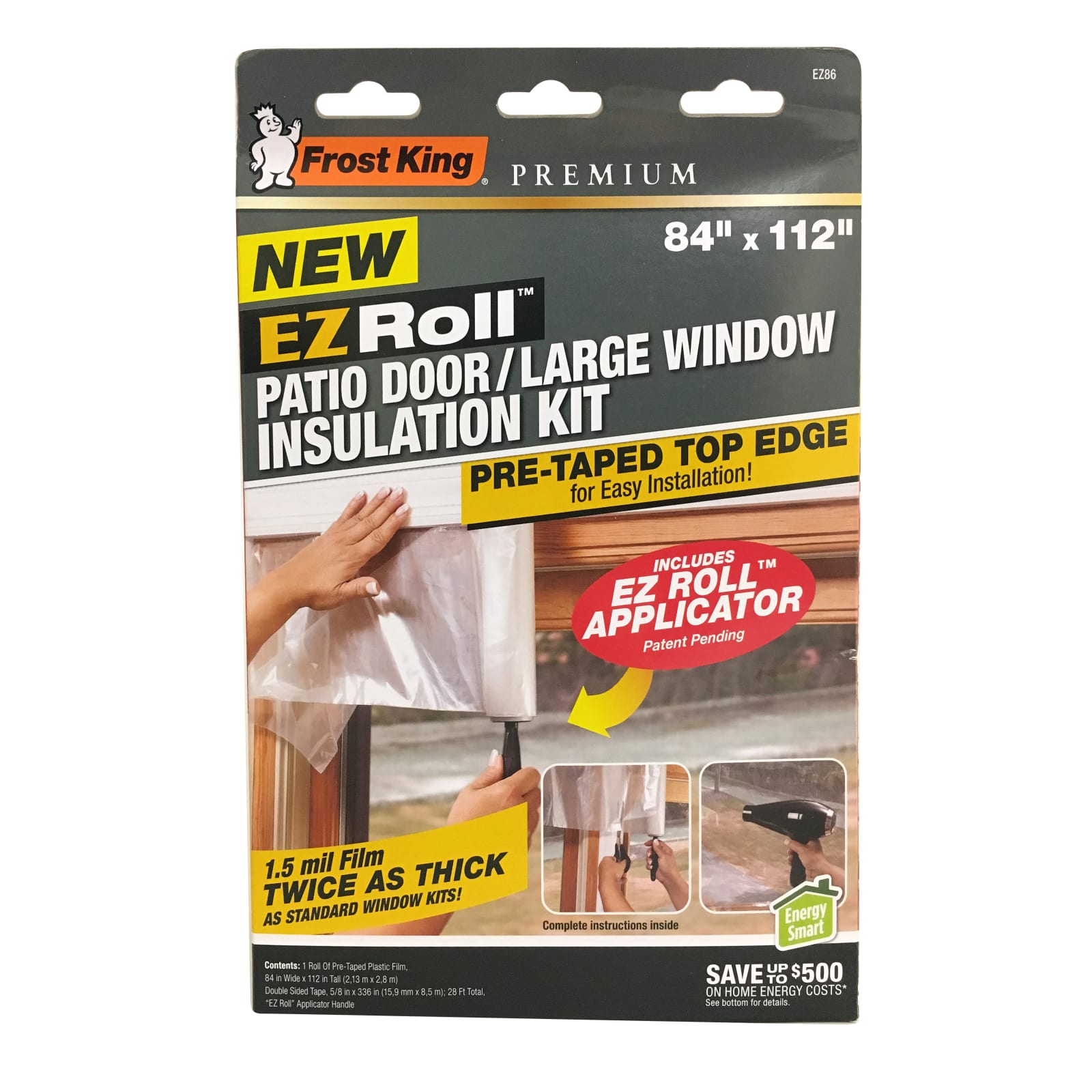 Frost King EZ Roll Pc Clear Patio Door  Large Window Insulation Shrink  Kit by Frost King at Fleet Farm
