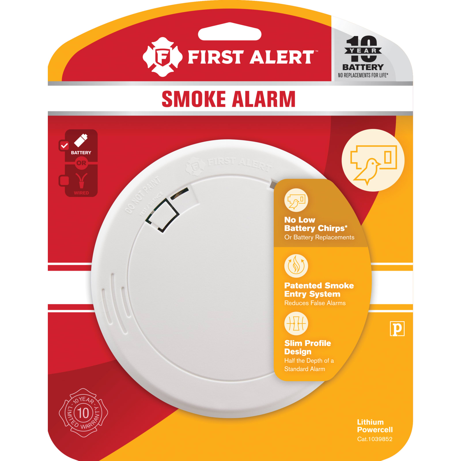 10-year Compact Round Smoke Alarm by First Alert at Fleet Farm