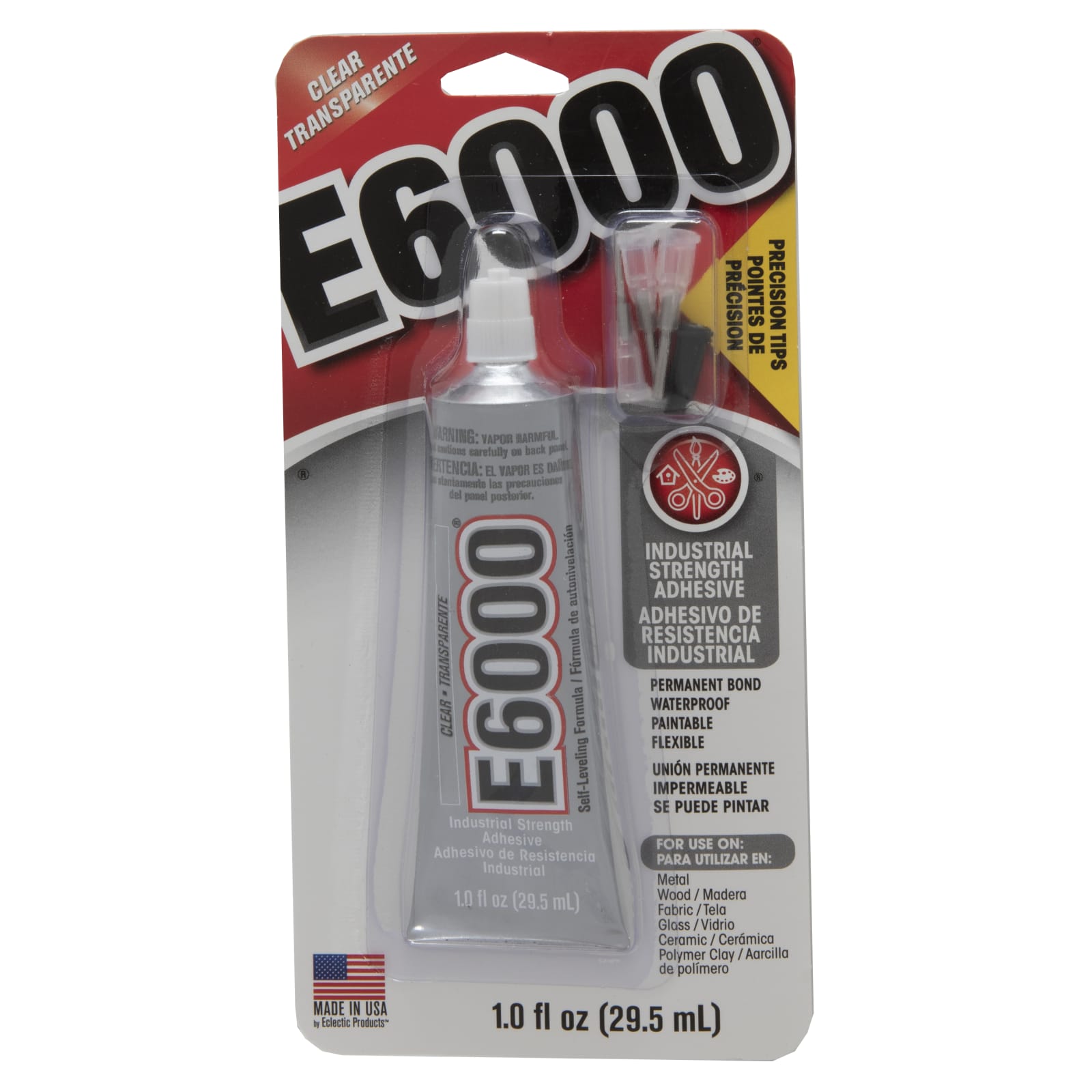 1 oz Clear Industrial Strength Adhesive w/ Precision Tips by E6000 at Fleet  Farm