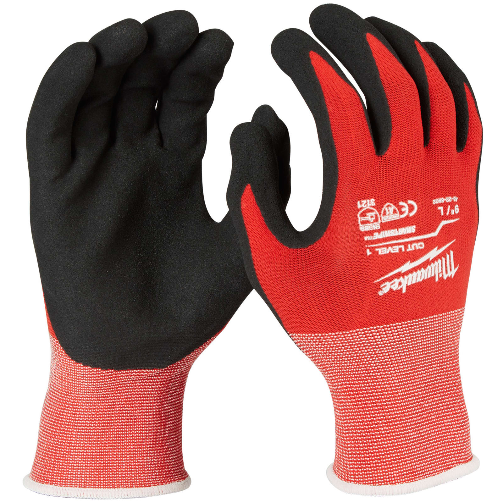 Cut Level 1 Red & Black Dipped Work Gloves by Milwaukee at Fleet Farm