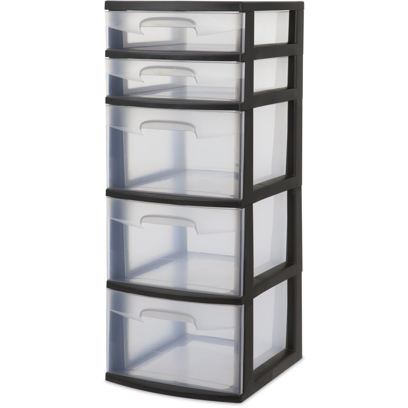 Sterilite 5 Drawer Tower, Black