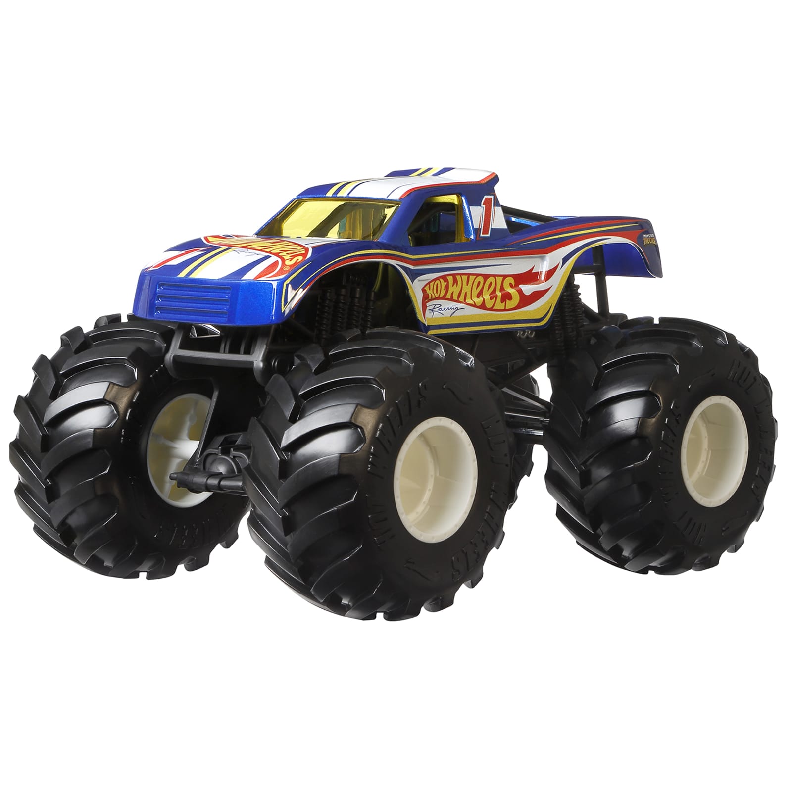 Hot Wheels Monster Trucks 1:24 Scale Vehicles, Collectible Die-Cast Toy  Trucks