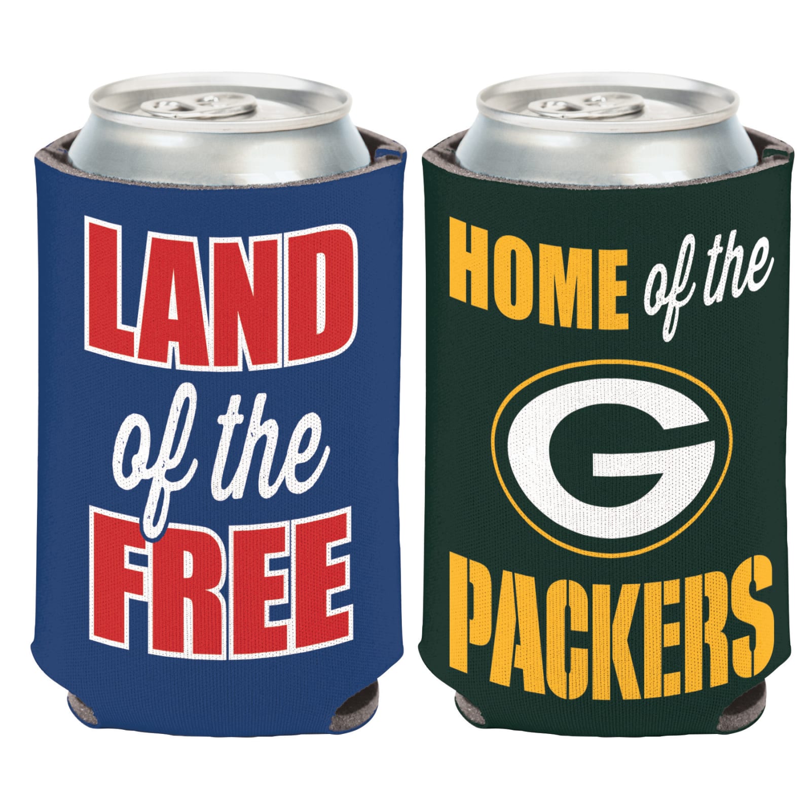 Green Bay Packers Logo 2-Sided 12 oz. Can Cooler