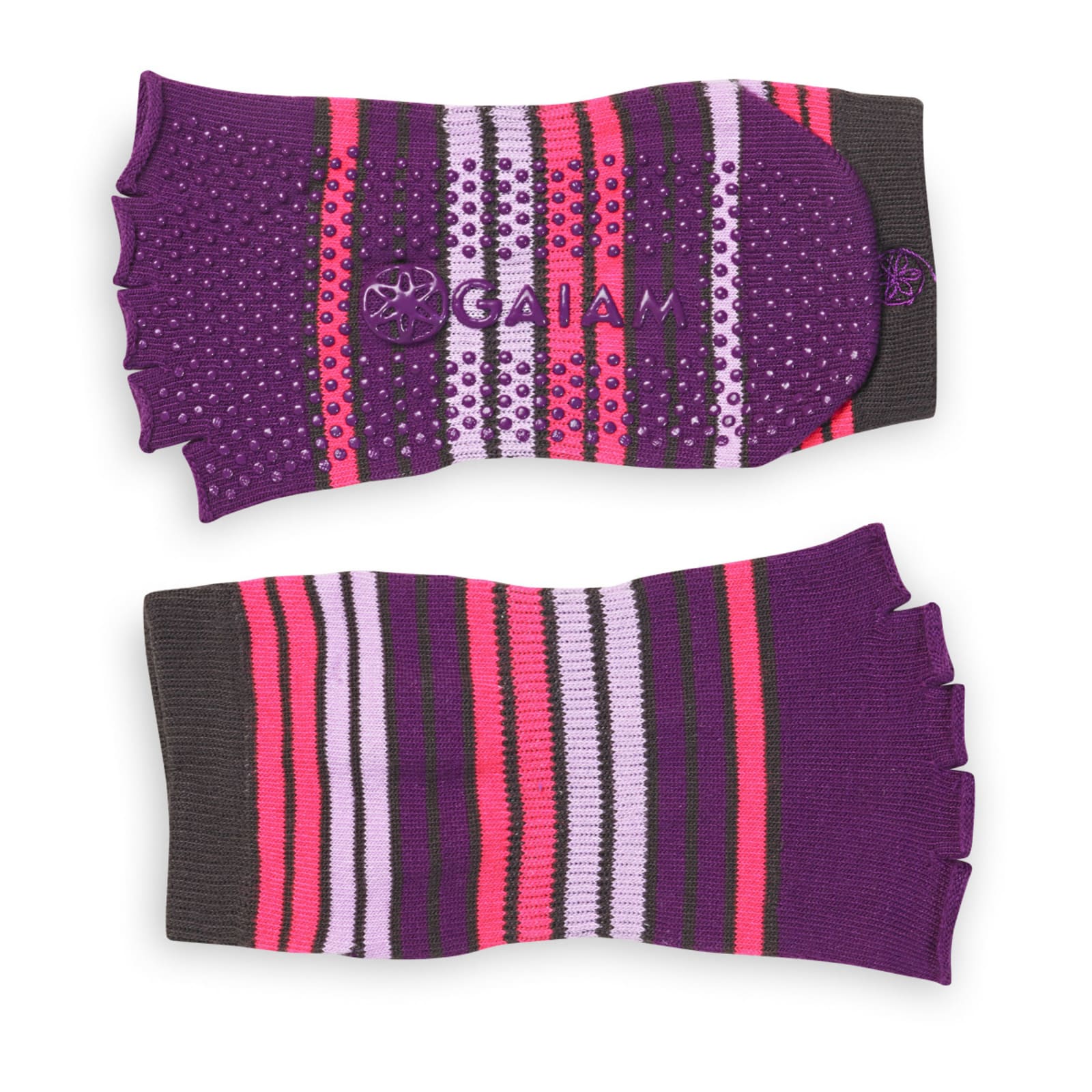 Purple Toeless Yoga Socks by Gaiam at Fleet Farm
