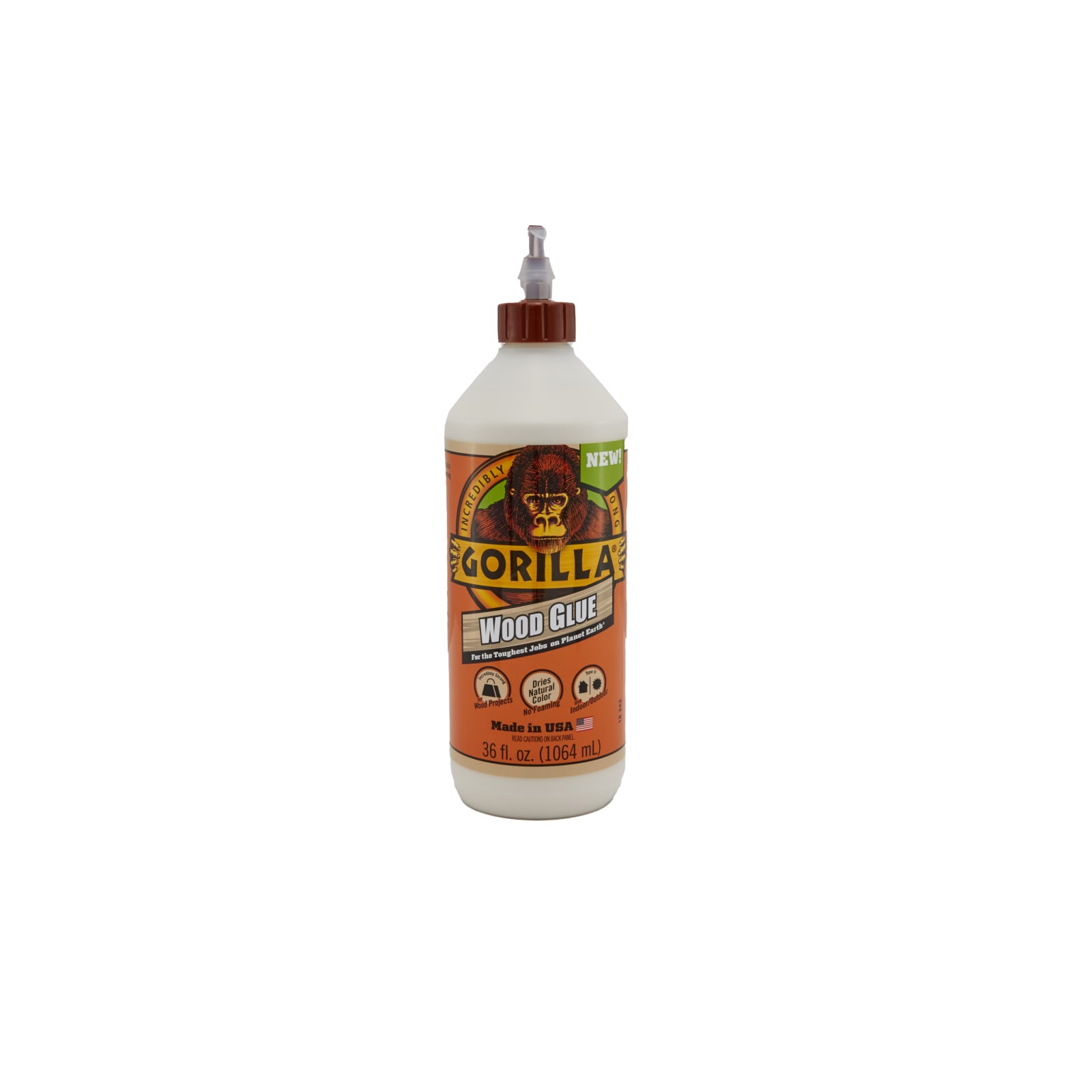 Gorilla Dries Clear Wood Glue: 4 oz. bottle (Clear) 