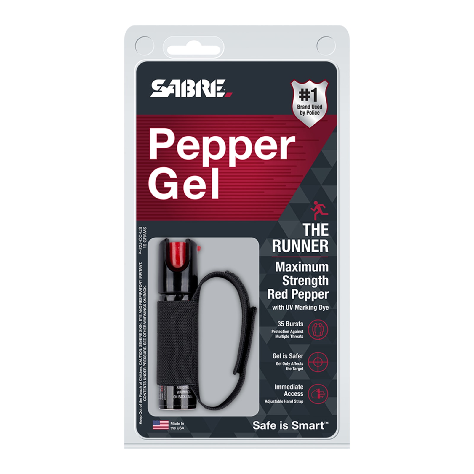 Sabre Runner's Pepper Gel Spray - Black : Target