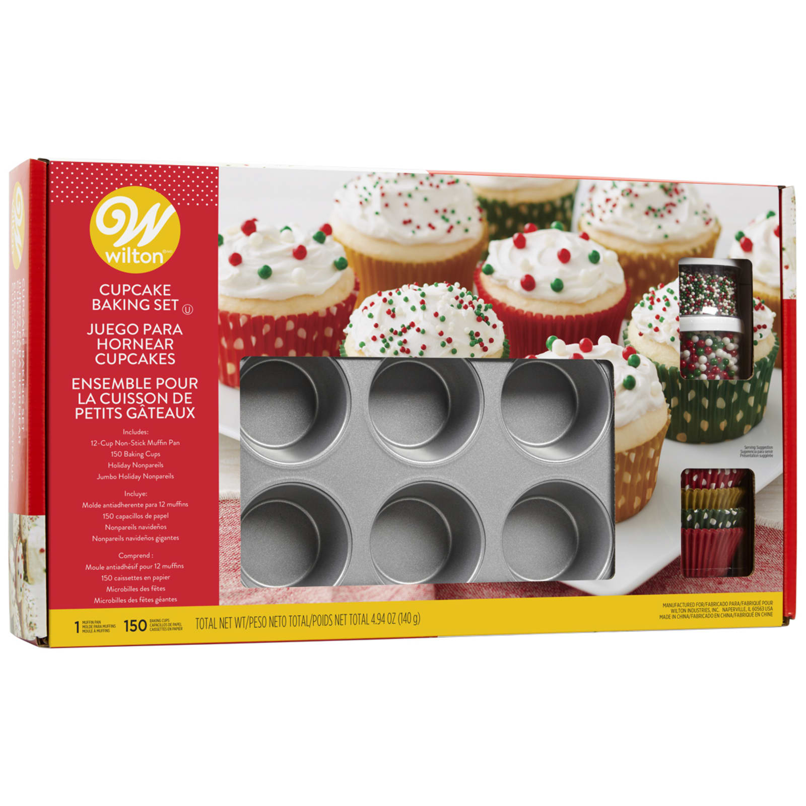 Wilton Treats Made Simple 12-Cup Cupcake Pan, Size: Regular, Multicolor