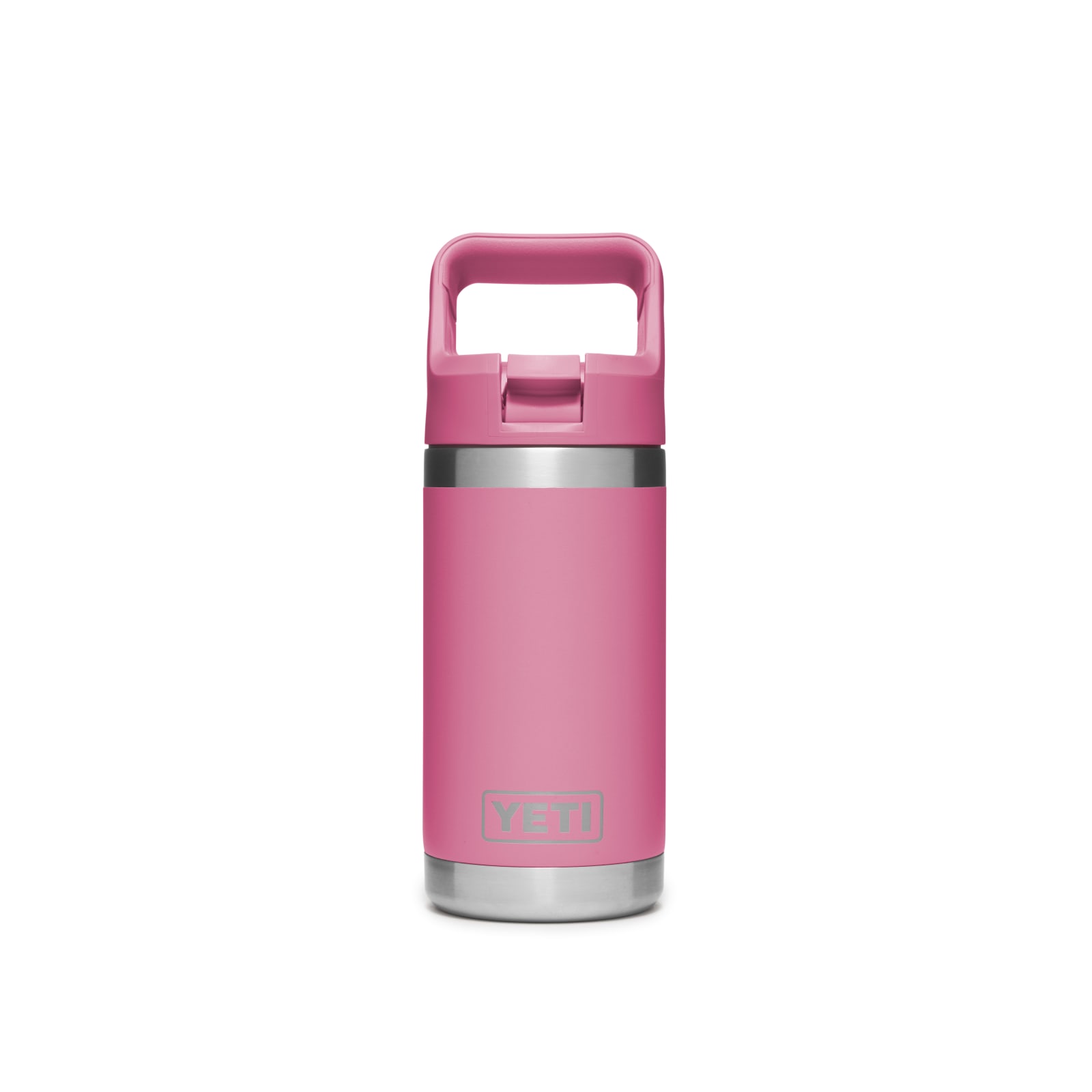 YETI Rambler Jr. 12 oz Kids Bottle, with Straw Cap, Harbor Pink