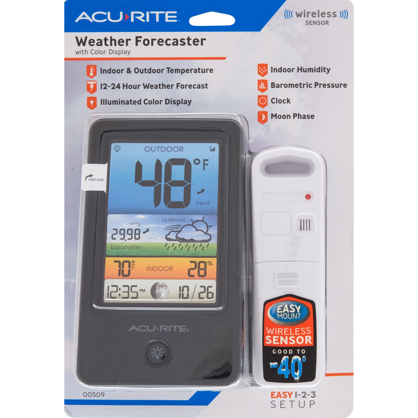 Acurite Home Weather Station With Color Display For Indoor/outdoor