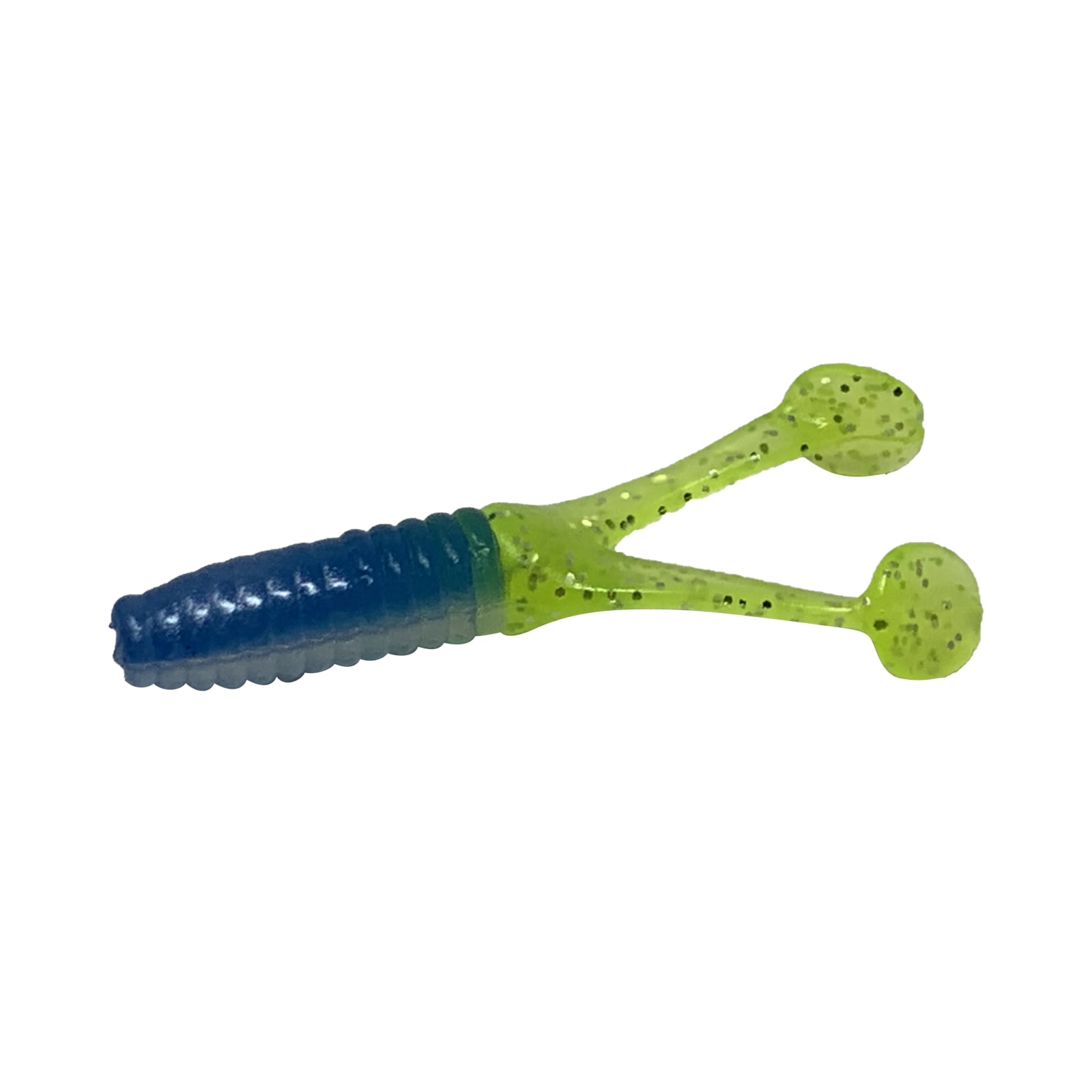 Blue Silver Chartreuse Tail Triple Threat Crappie Scrub by Kalin's