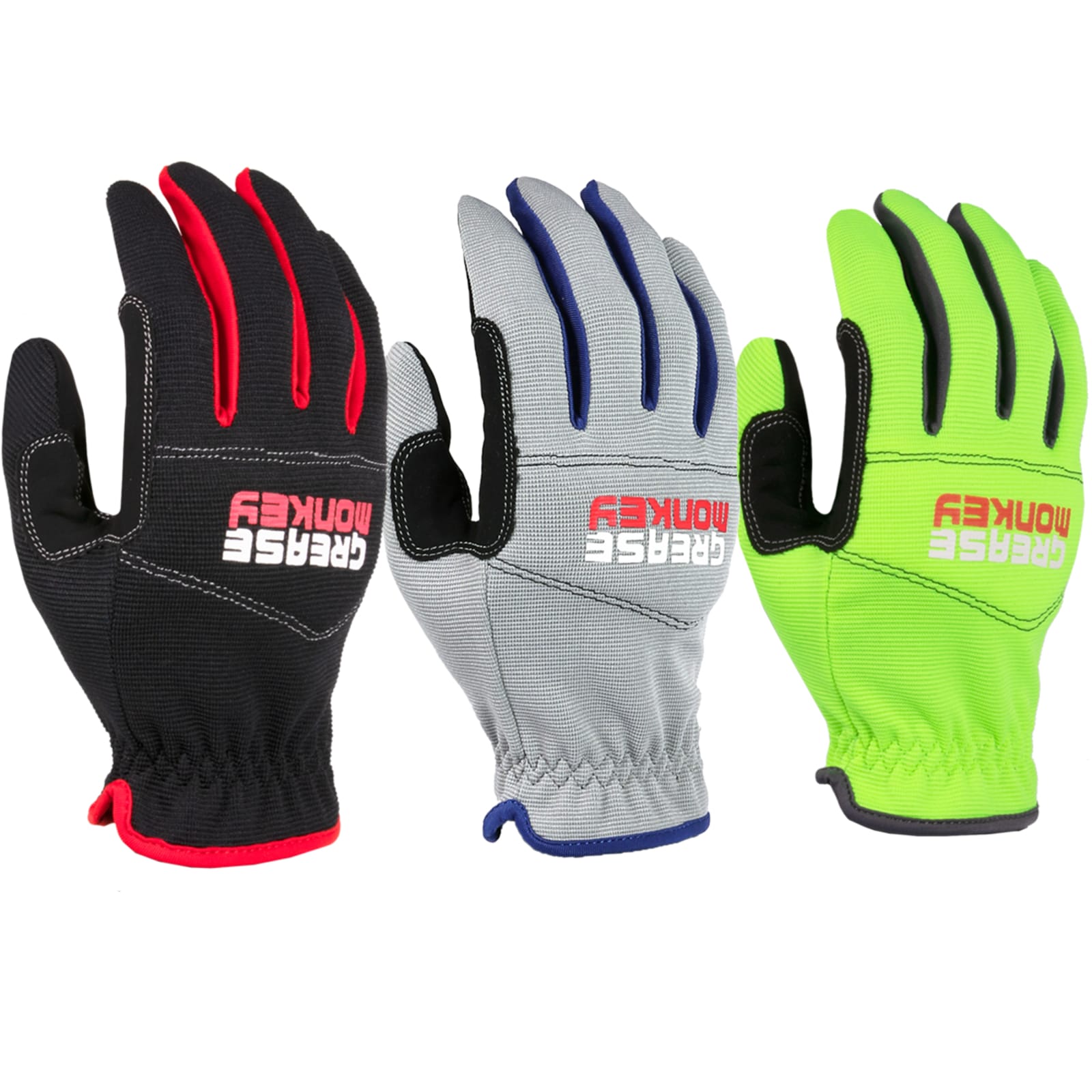 Grease Monkey® Pro Fingerless® Gloves - Large, 1 Pair