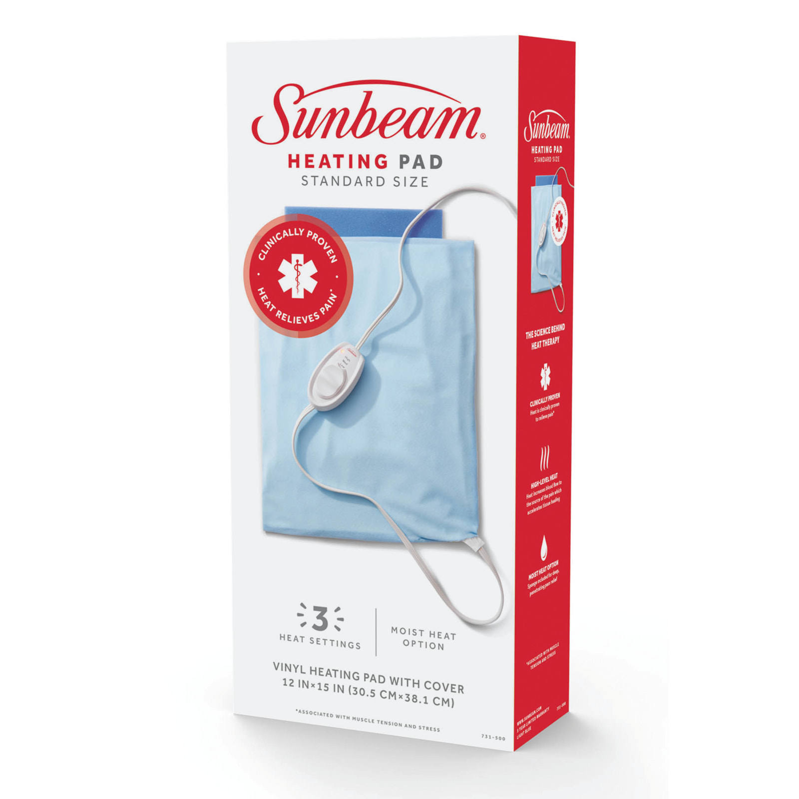 Blue Heating Pad by Sunbeam at Fleet Farm