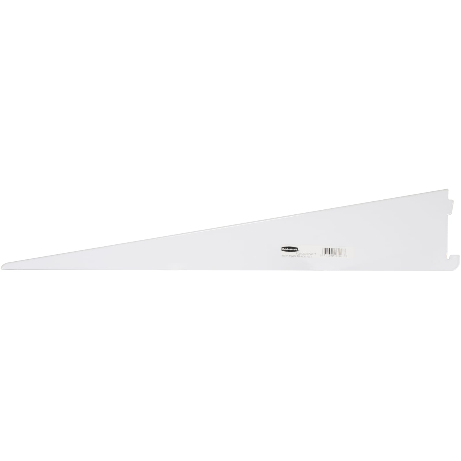 Rubbermaid 18.5 in White Twin Track Bracket by Rubbermaid at Fleet