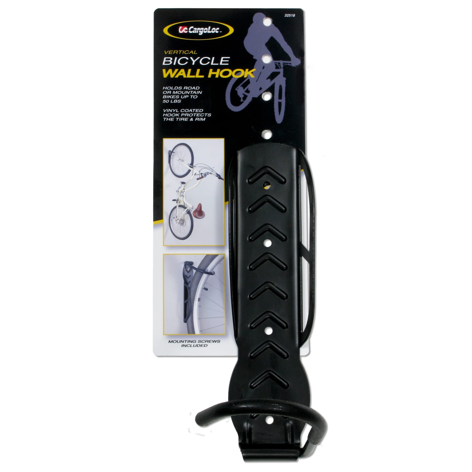 Welded Steel Vertical Bicycle Wall Hook by CargoLoc at Fleet Farm