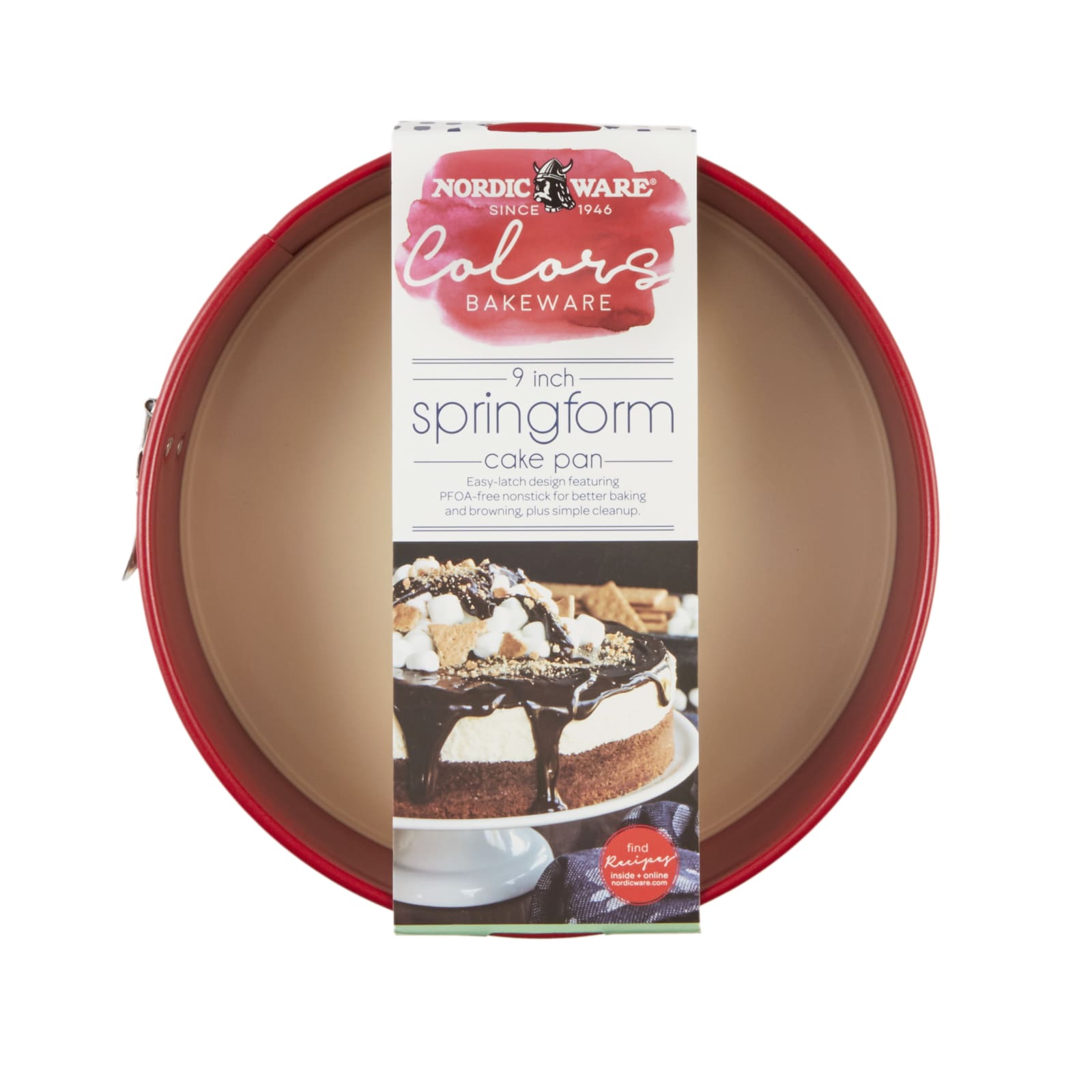  Nordic Ware 9-Inch Springform Pan, 9 Inch, Red: Springform Cake  Pans: Home & Kitchen