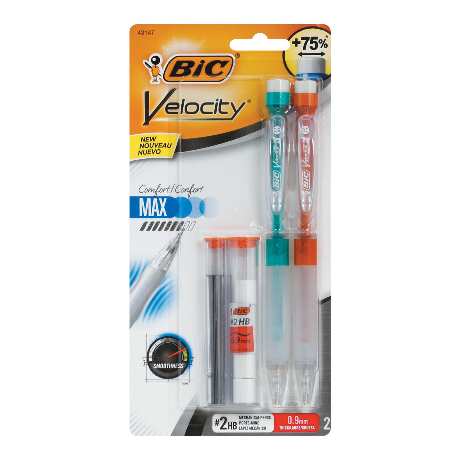 BIC Velocity Max Mechanical Pencil, Thick Point (0.9 mm), 2-Count at Fleet  Farm