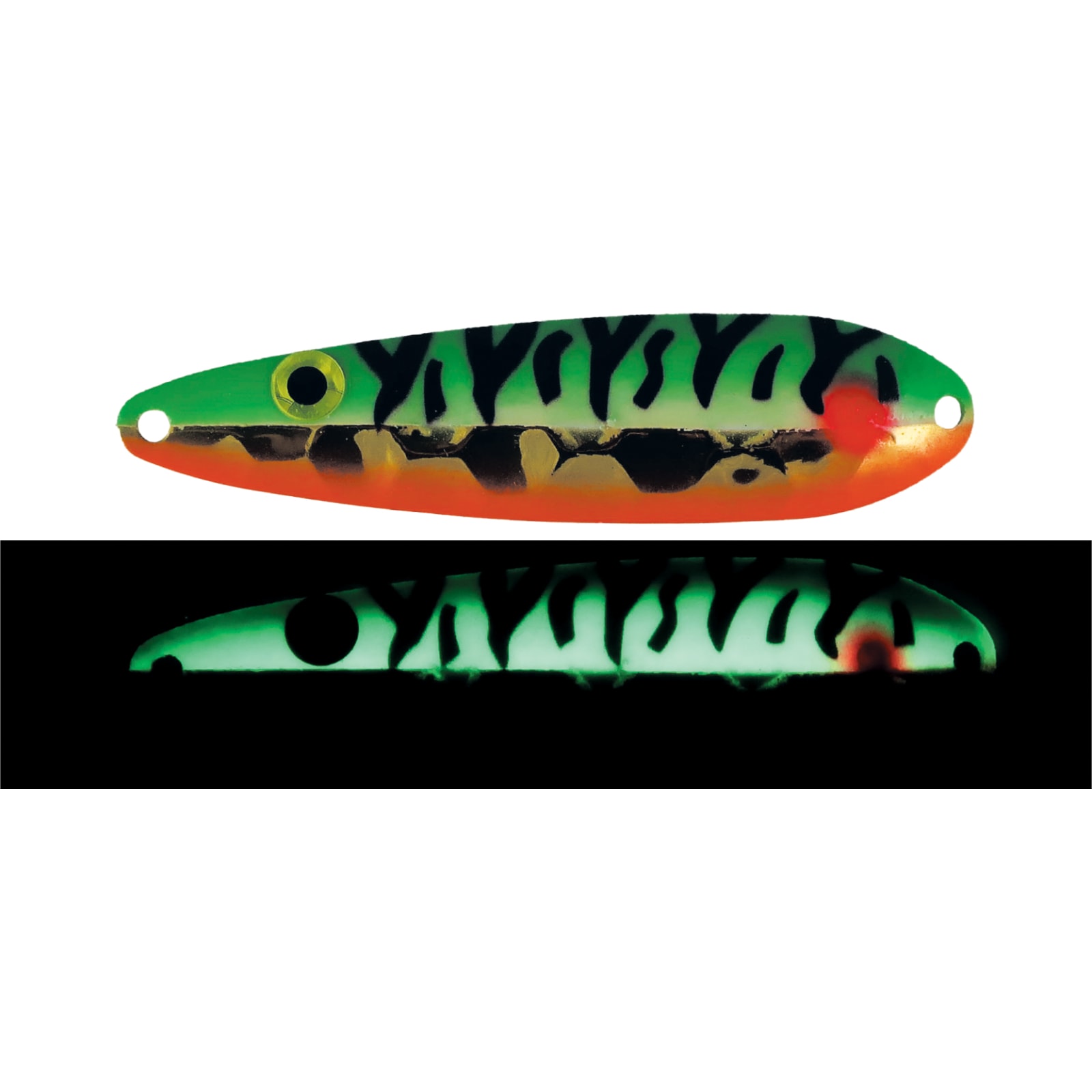 Wild Perch Half Moon Walleye Gold Series Spoon by Moonshine Lures