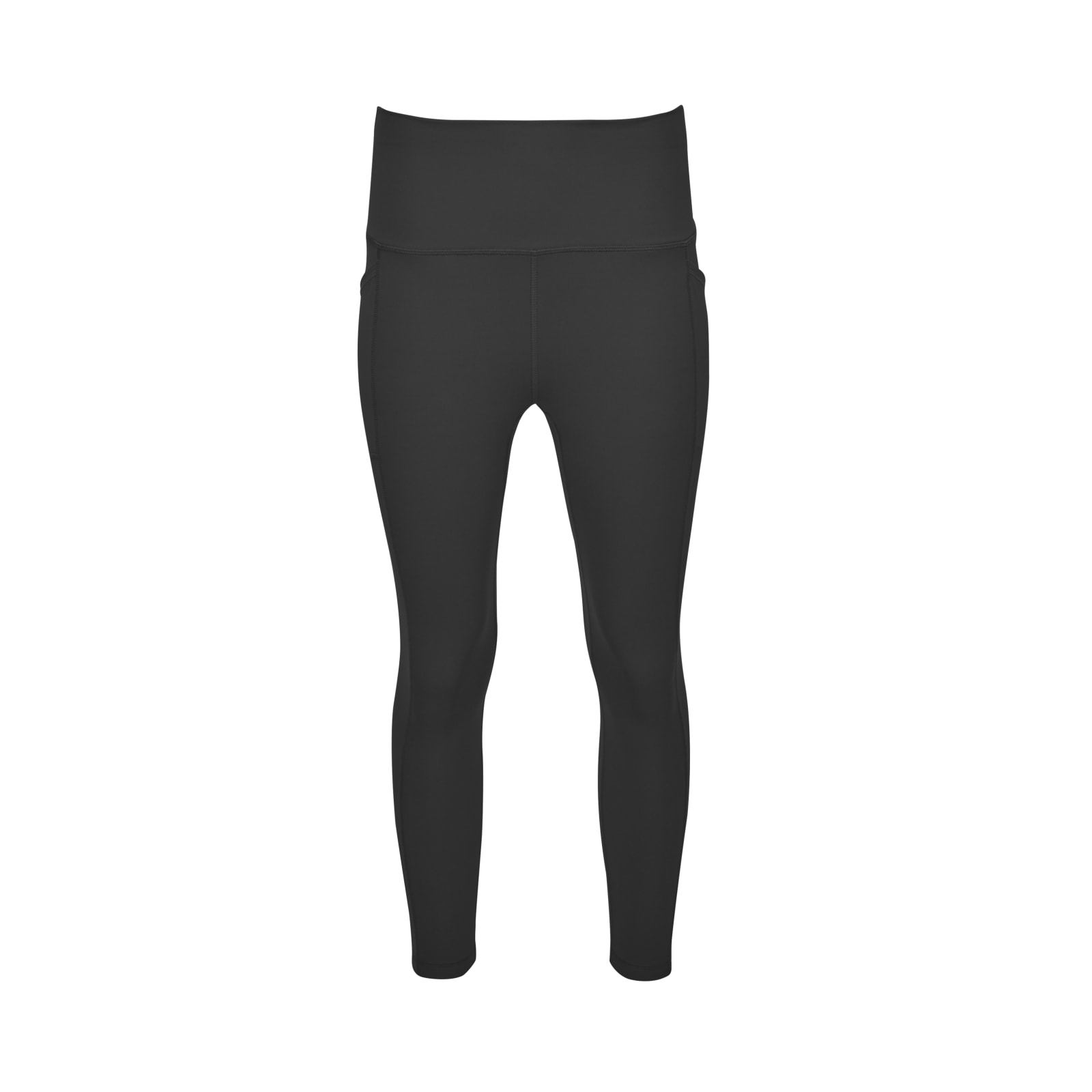 Women's Tech Flex Black Ankle Length High Waist Leggings w/Side