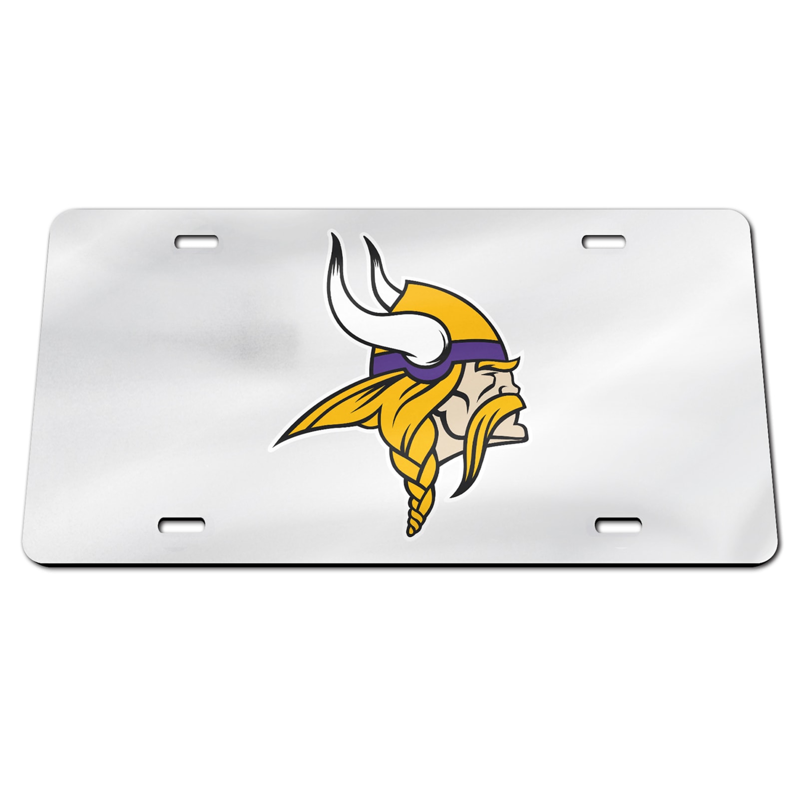 Minnesota Vikings Mirror License Plate with Laser Cut Acrylic Logo