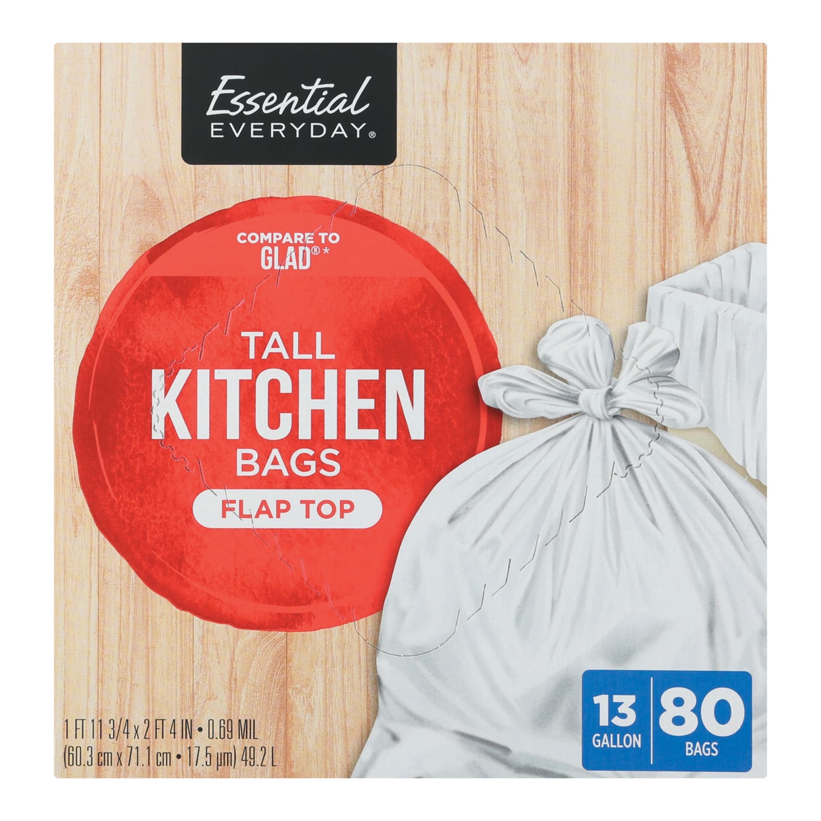 13 Gallon Kitchen Trash Bags (25-Count)