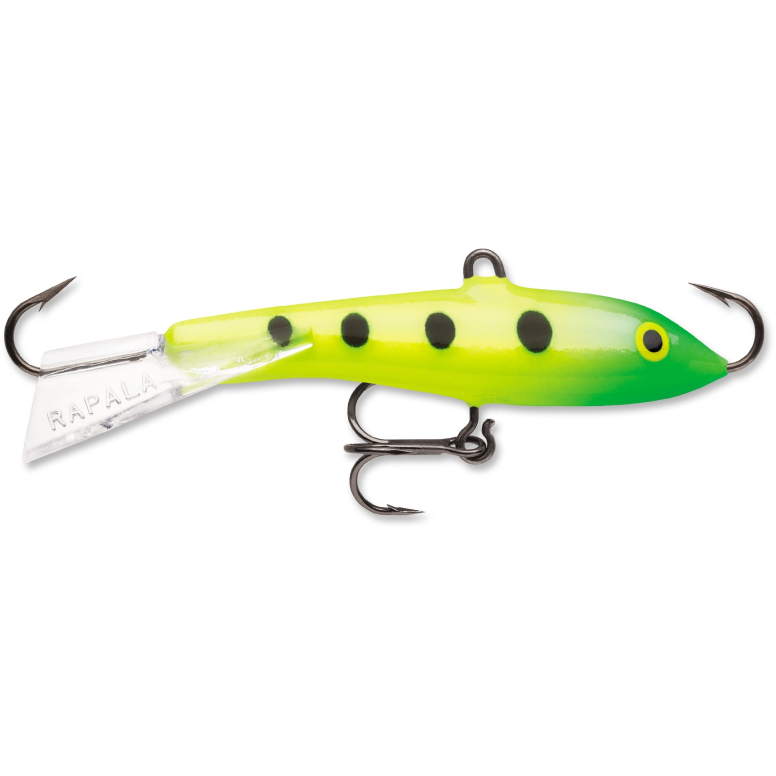 Glow Slimmy Lime Jigging Rap by Rapala at Fleet Farm