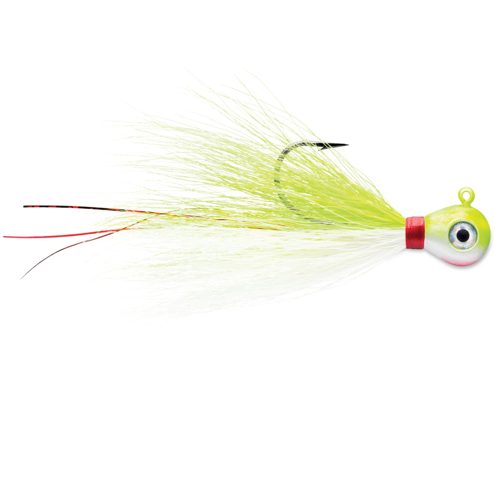 VMC Bucktail Jig 1/16oz Chartreuse White