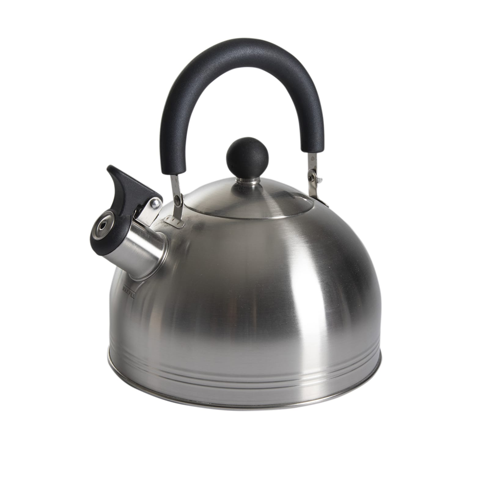 Mr. Coffee Carterton Stainless Steel Whistling Tea Kettle, 1.5 qt, Silver