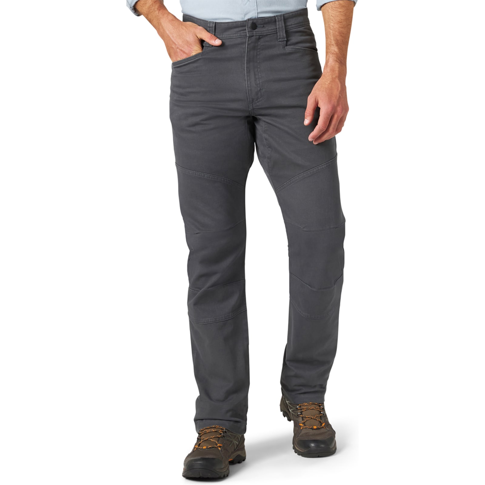 Men's Grey Straight Fit Mid-Rise Reinforced Utility Pants by ATG Wrangler  at Fleet Farm