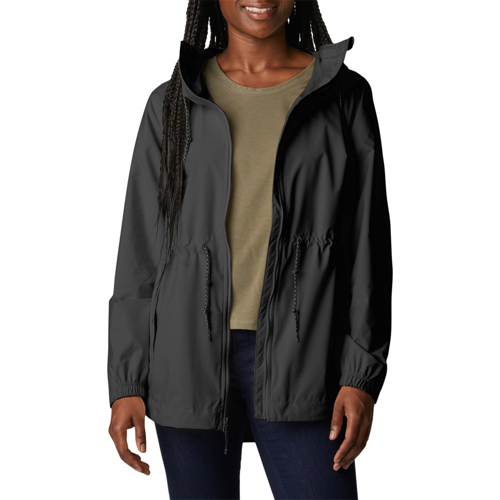 Women's Lilian Ridge Black Full Zip Rain Jacket by Columbia at Fleet Farm