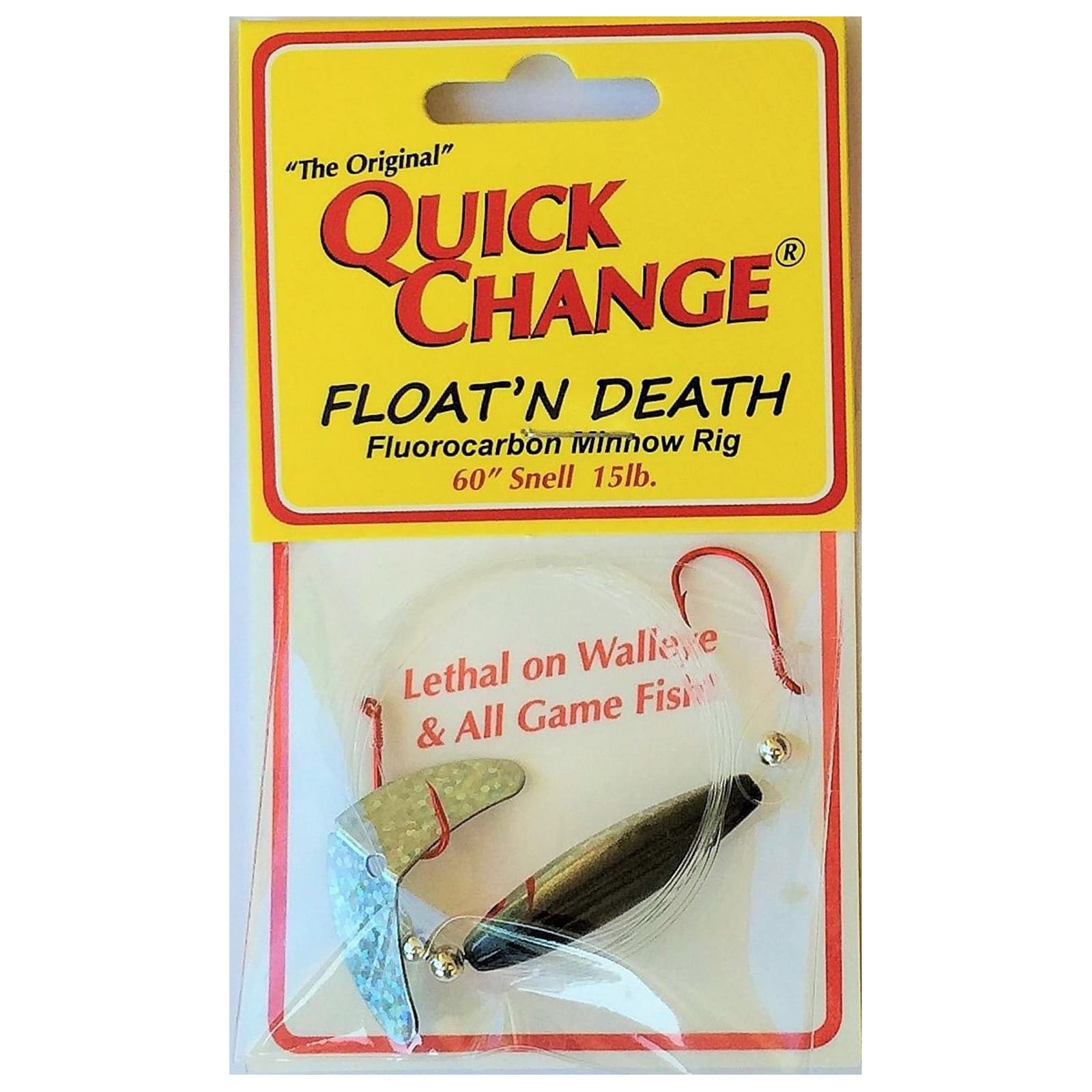 Silver Minnow 2-Hook Float'n Death Wing Blade Minnow Rig by TUCKS at Fleet  Farm