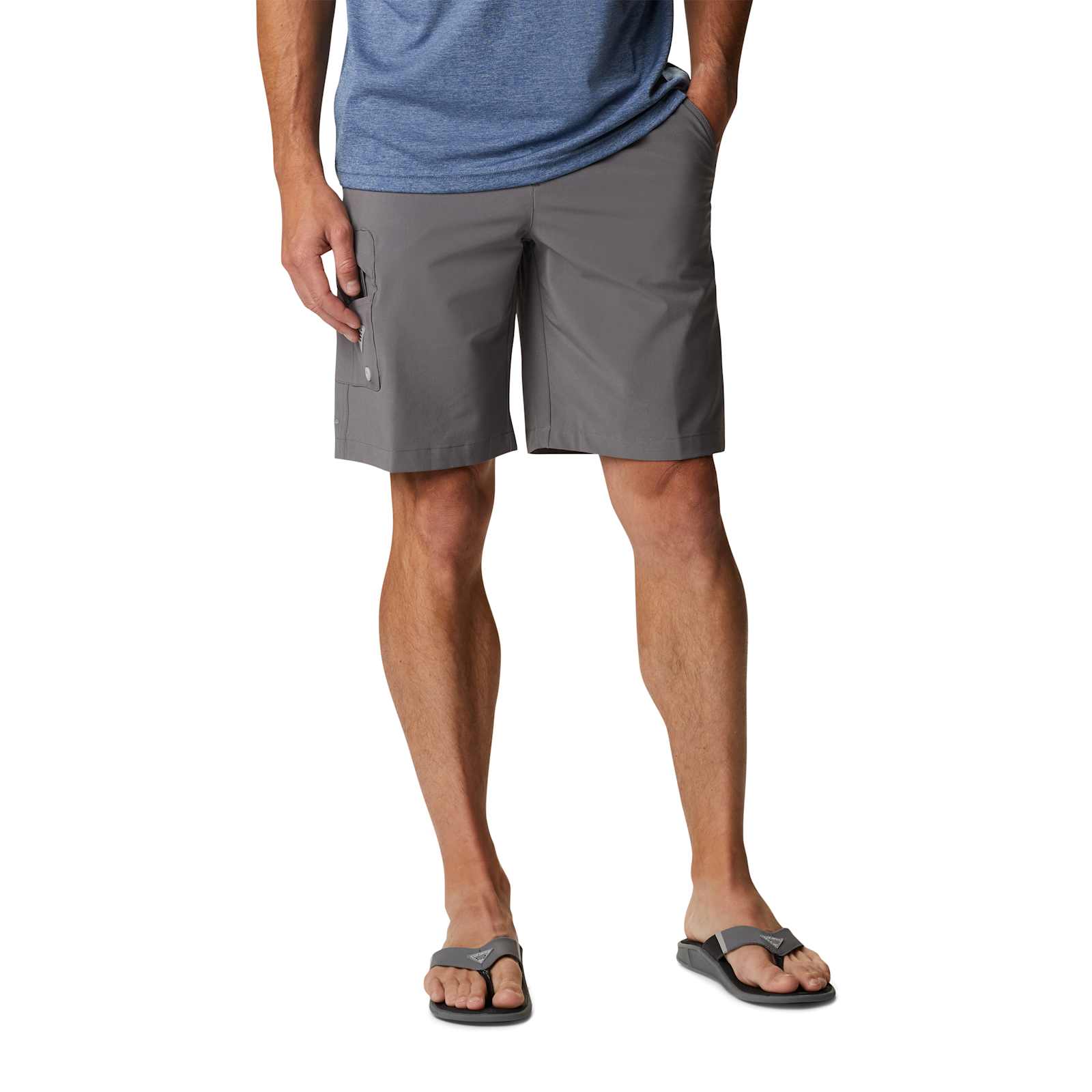 Men's PFG Terminal Tackle City Grey/Cool Grey Fishing Shorts