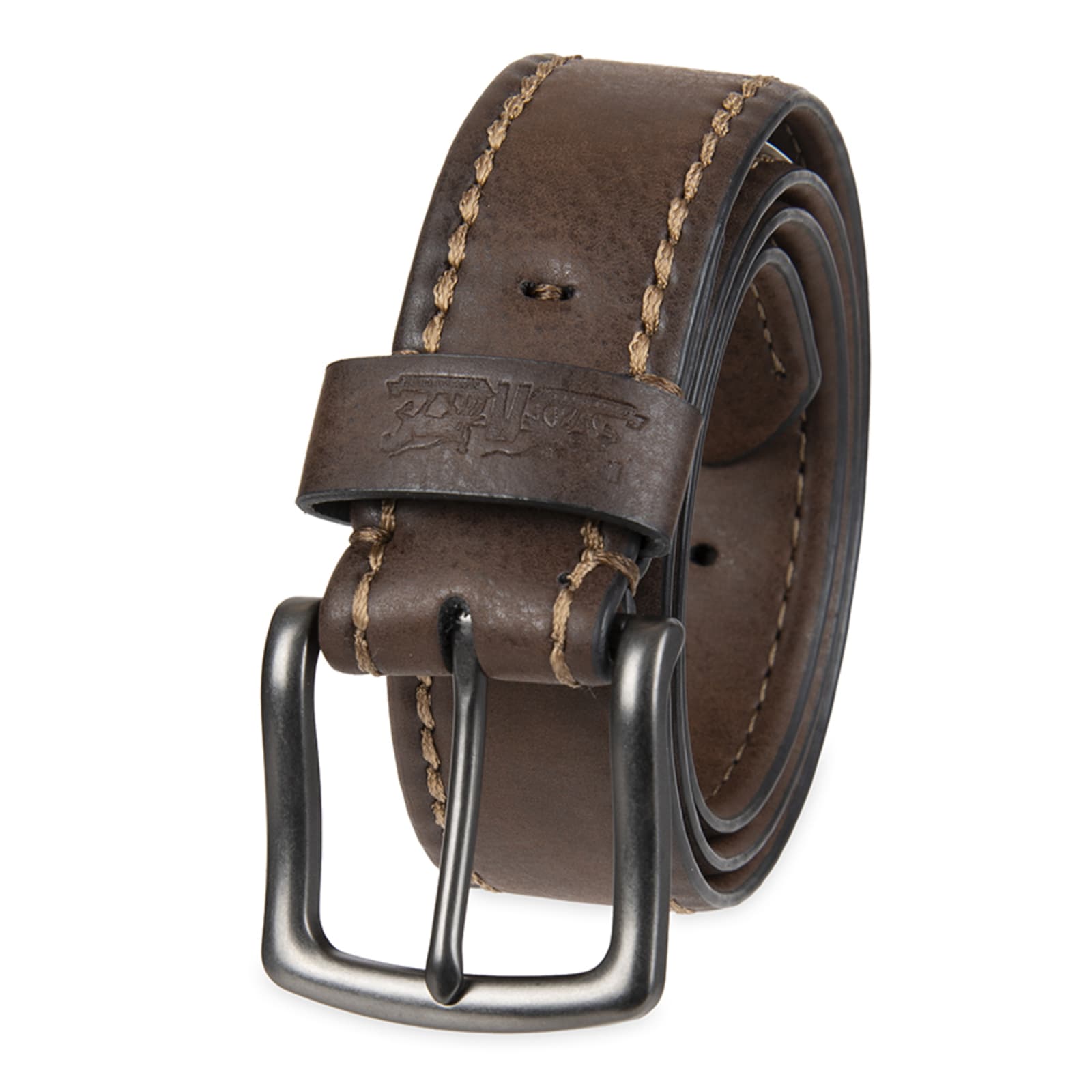 Levi's Men's Brown 38mm Casual Stretch Belt by Levi's at Fleet Farm