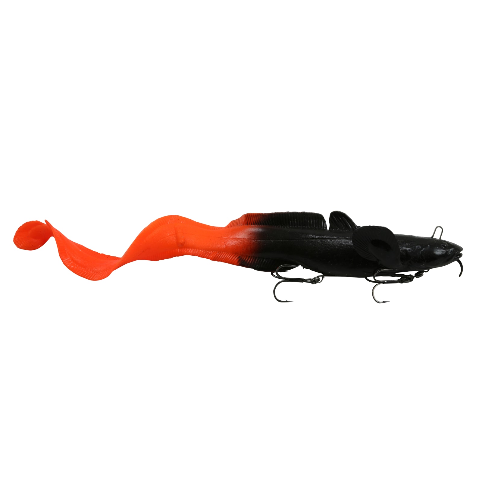Black Orange 3D Burbot Ribbontail Bait by Savage Gear at Fleet Farm