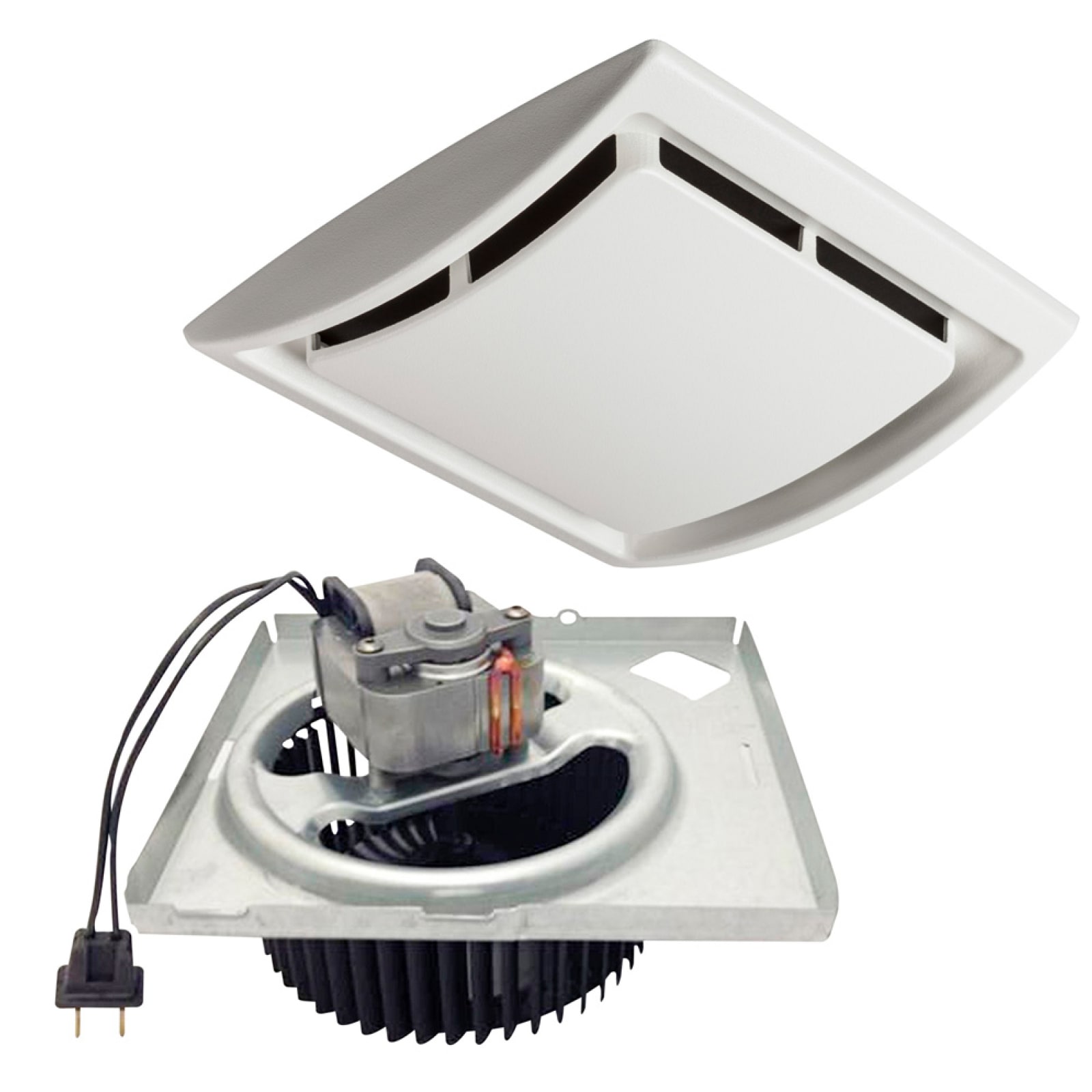 Broan 60 CFM Quick Install Exhaust Fan Motor u0026 Grille Upgrade Kit by Broan  at Fleet Farm