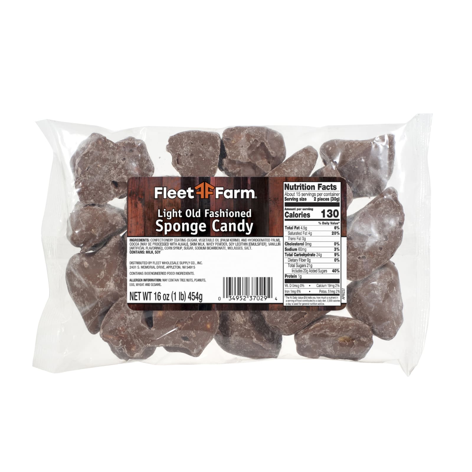 16 oz Light Old Fashioned Sponge Candy by Fleet Farm at Fleet Farm