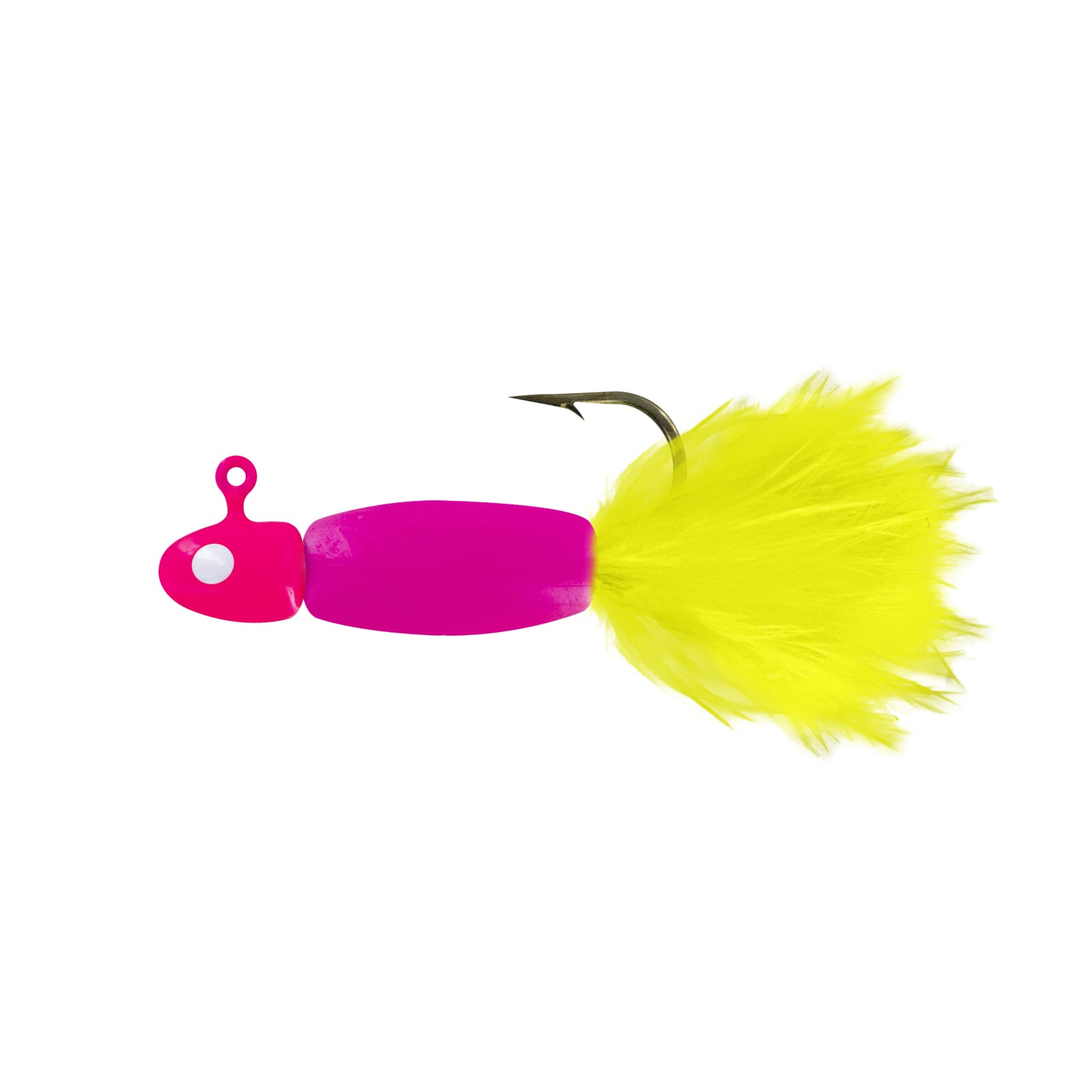 Big Bite Baits Pink Chartreuse Tail Lindner Panfish Special Jig