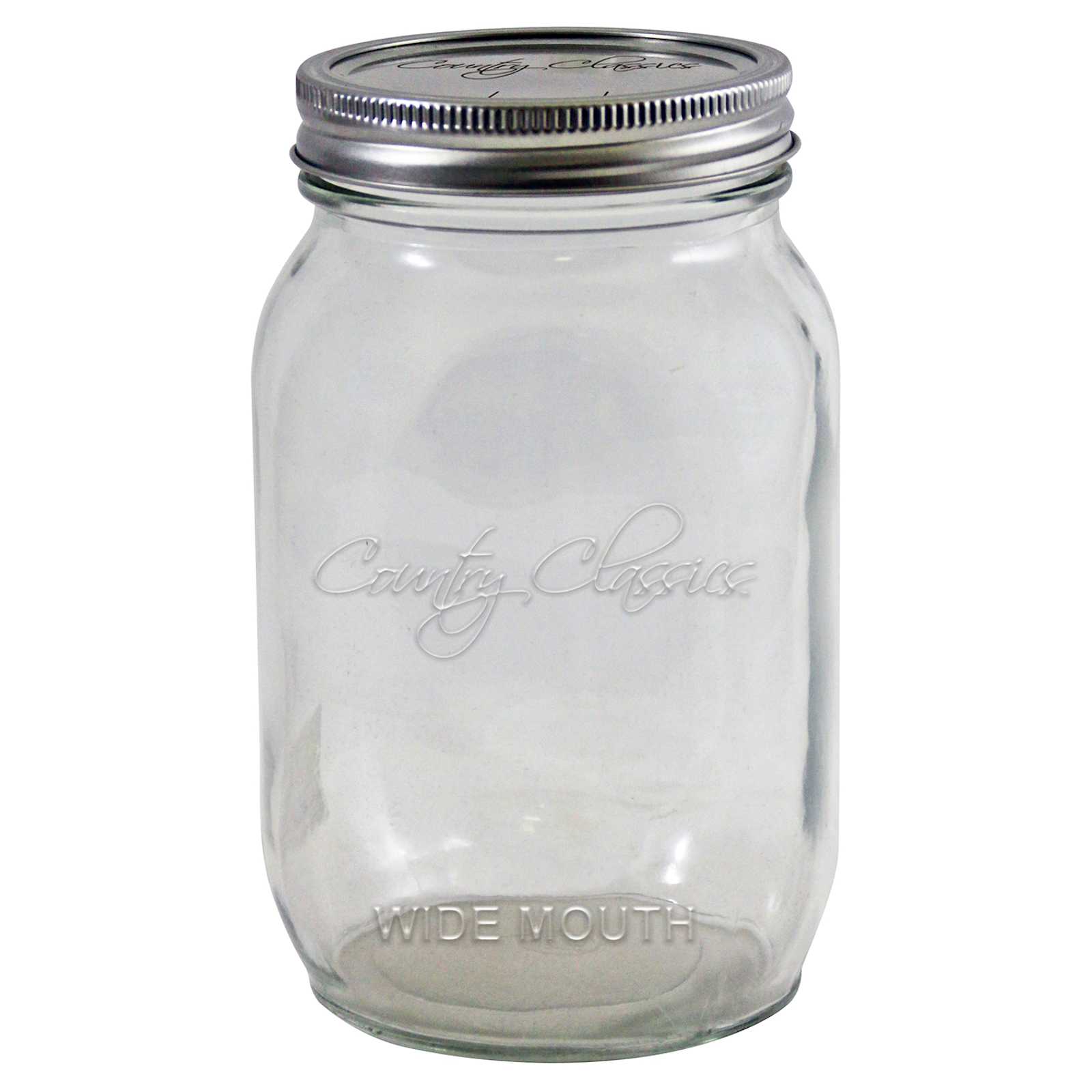 BHL JARS Ball Mason Jars Wide Mouth 32 oz Bundle with Non Slip