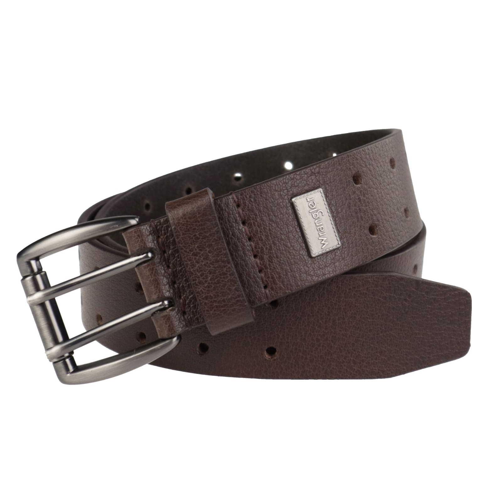 Men's Brown 2-Hole Perforated Belt by Wrangler at Fleet Farm